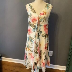 Venus Elegant Floral Midi‎ Dress